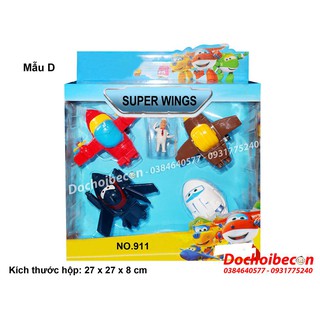 Super Wings - Hộp 5 nhân vật đội bay siêu đẳng Super Wings 2399 - Mẫu C