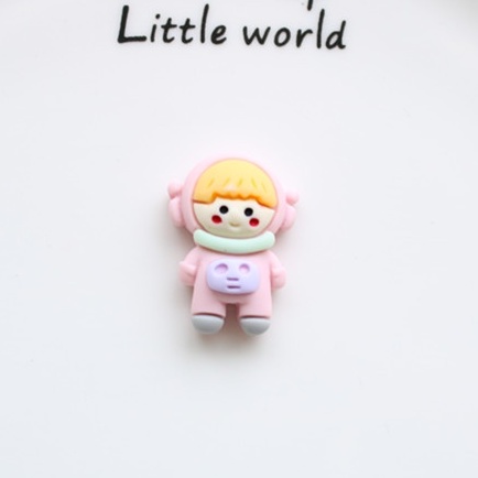 Nhãn Dán Trang Trí Tủ Lạnh Hình Phi Hành Gia Hoạt Hình Đáng Yêu DIY