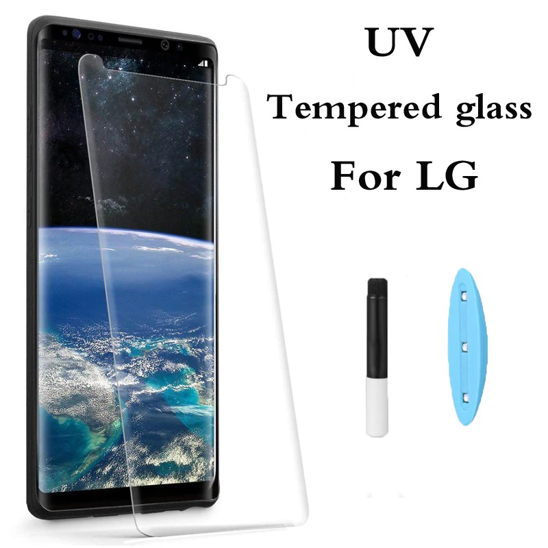 Miếng Dán Kính Cường Lực UV Full Màn Keo Nước Cho LG V50 ThinQ, Miếng Dán Cường Lực LG V50