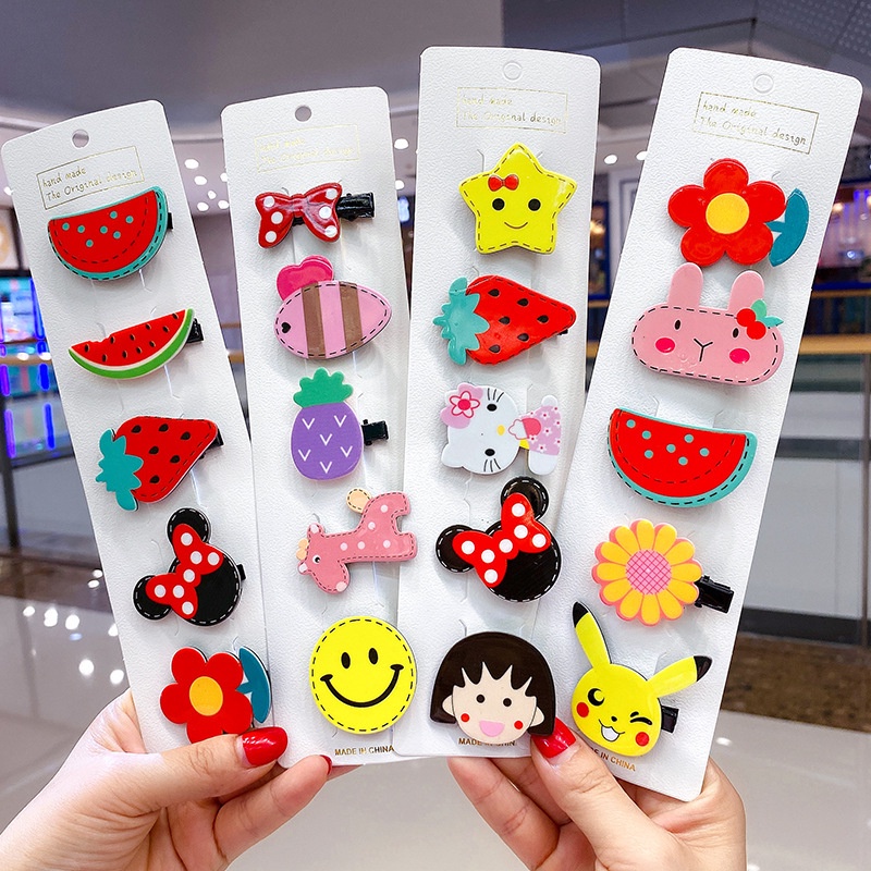 Kẹp Tóc Họa Tiết Hoạt Hình Dễ Thương Thời Trang 2022 Cho Bé Gái