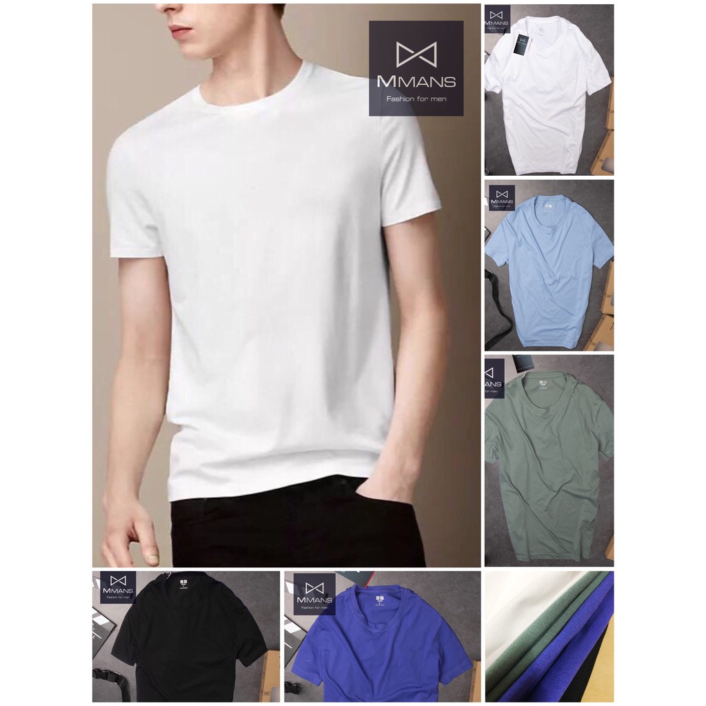 (Hàng xuất dư) Áo thun nam áo phông nam không cổ dáng ôm body chất 100% sợi tự nhiên siêu mát lạnh cao cấp của MMANS