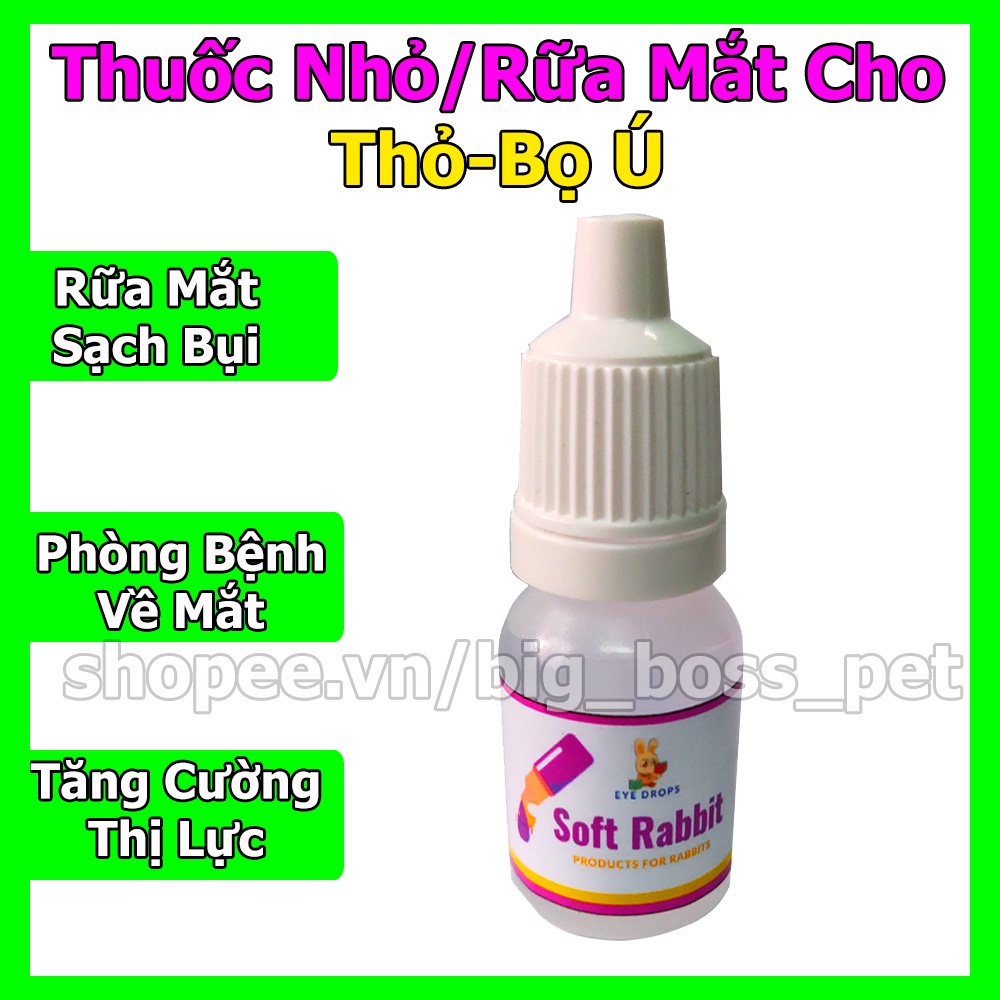 1 Chai Thuoc Nhỏ Rửa Mắt Sạch Bụi Diệt Khuẩn Cho Thỏ-Bọ Ú-Guinea pig