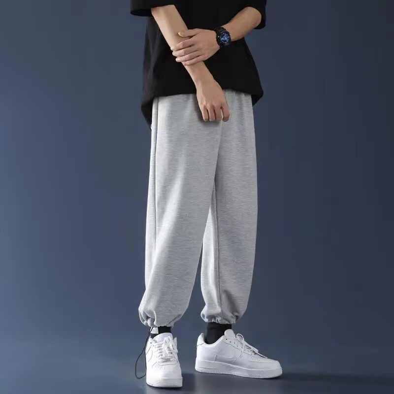 Quần jogger trơn nam nữ Unisex, quần dài from ống rộng dây rút điều chỉnh gấu mặc được 2 dáng để suông bo gấu