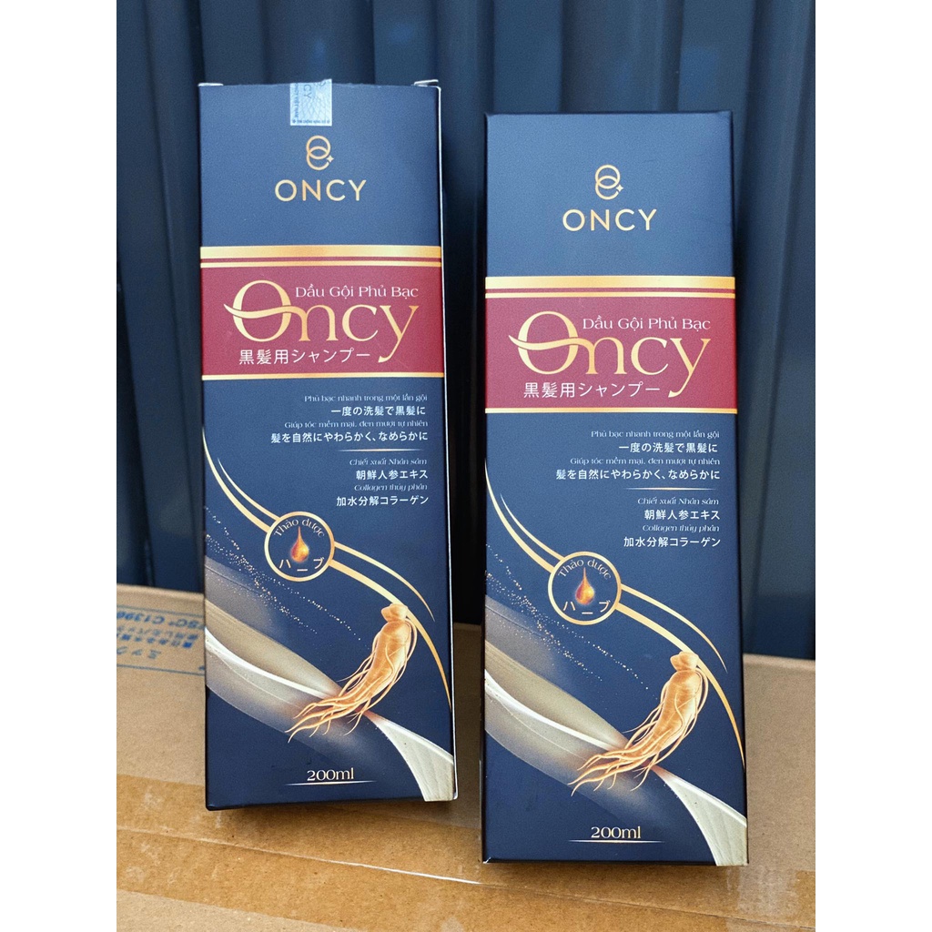 Dầu Gội Phủ Bạc Oncy Black Hair 200ml