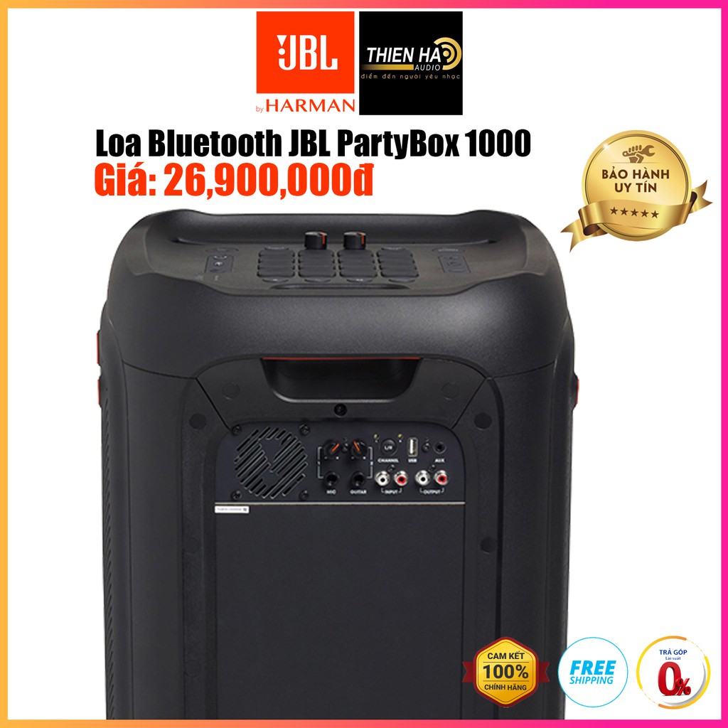 Loa Bluetooth JBL PartyBox 1000 1100W - Hàng Chính Hãng