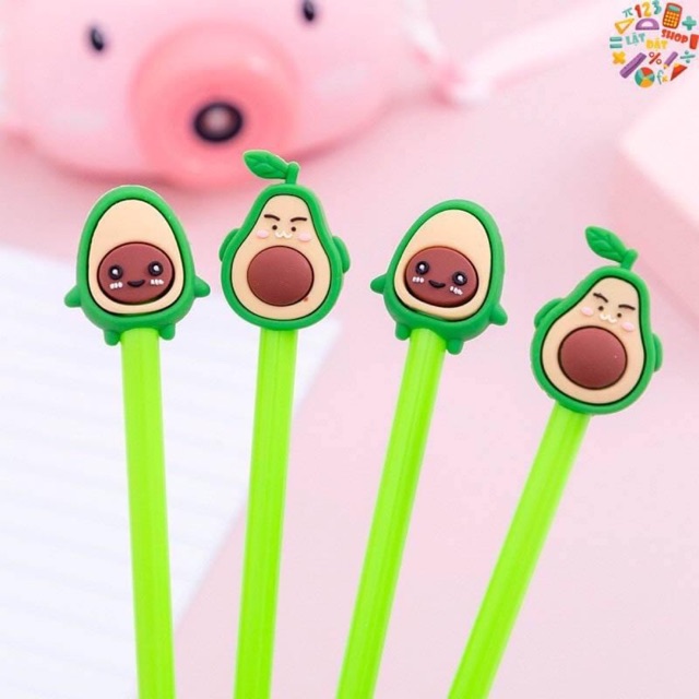 🥑 Bút nước hình quả bơ 🥑 Bút hoạt hình ngộ nghĩnh