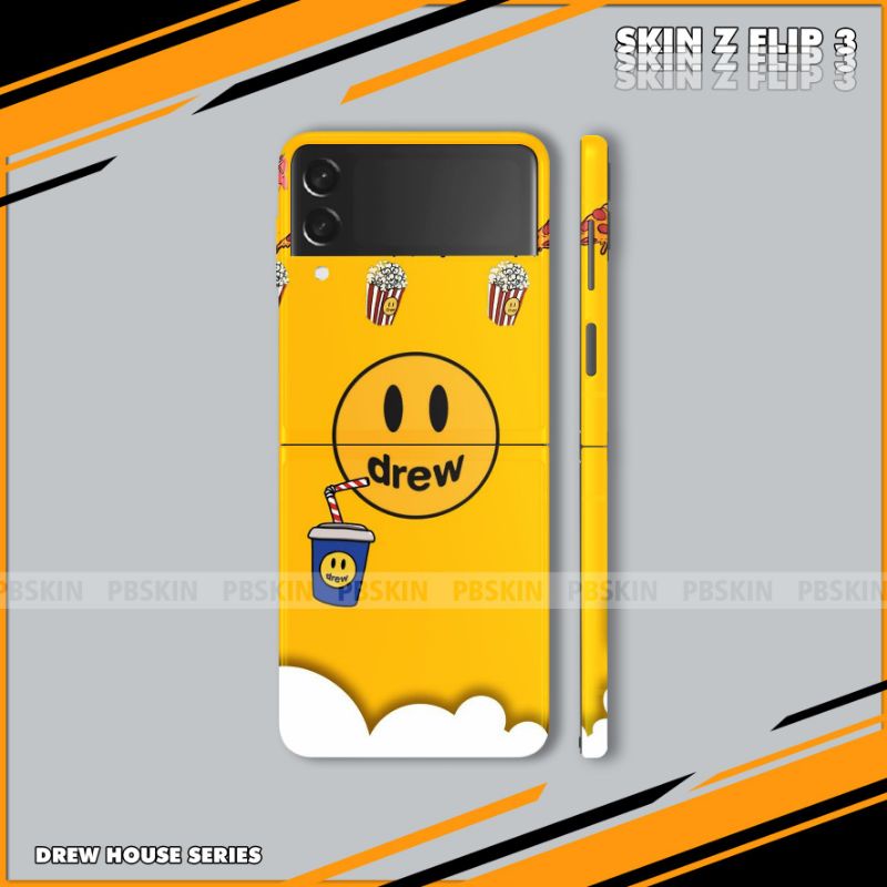 Skin dán full lưng viền samsung zflip, z flip 3 , samsung Flip 4 in hình cute