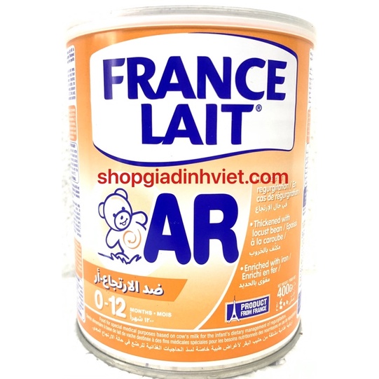 Date mới nhất-Sữa France Lait AR 400g - Sữa Dành Cho Trẻ Nôn Trớ, Trào Ngược Dạ Dày, Thực Quản- Nhập Khẩu Từ Pháp