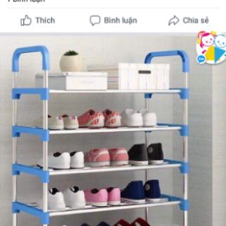 KỆ ĐỂ GIÀY 5 TẦNG THANH INOX