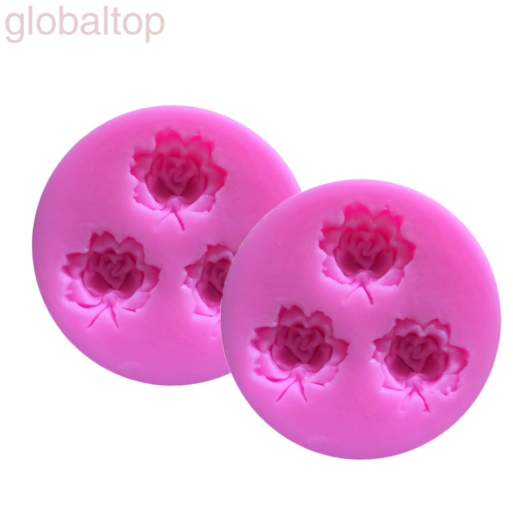 Khuôn Silicon Làm Bánh Hình Hoa Hồng 3d Cho Nhà Bếp
