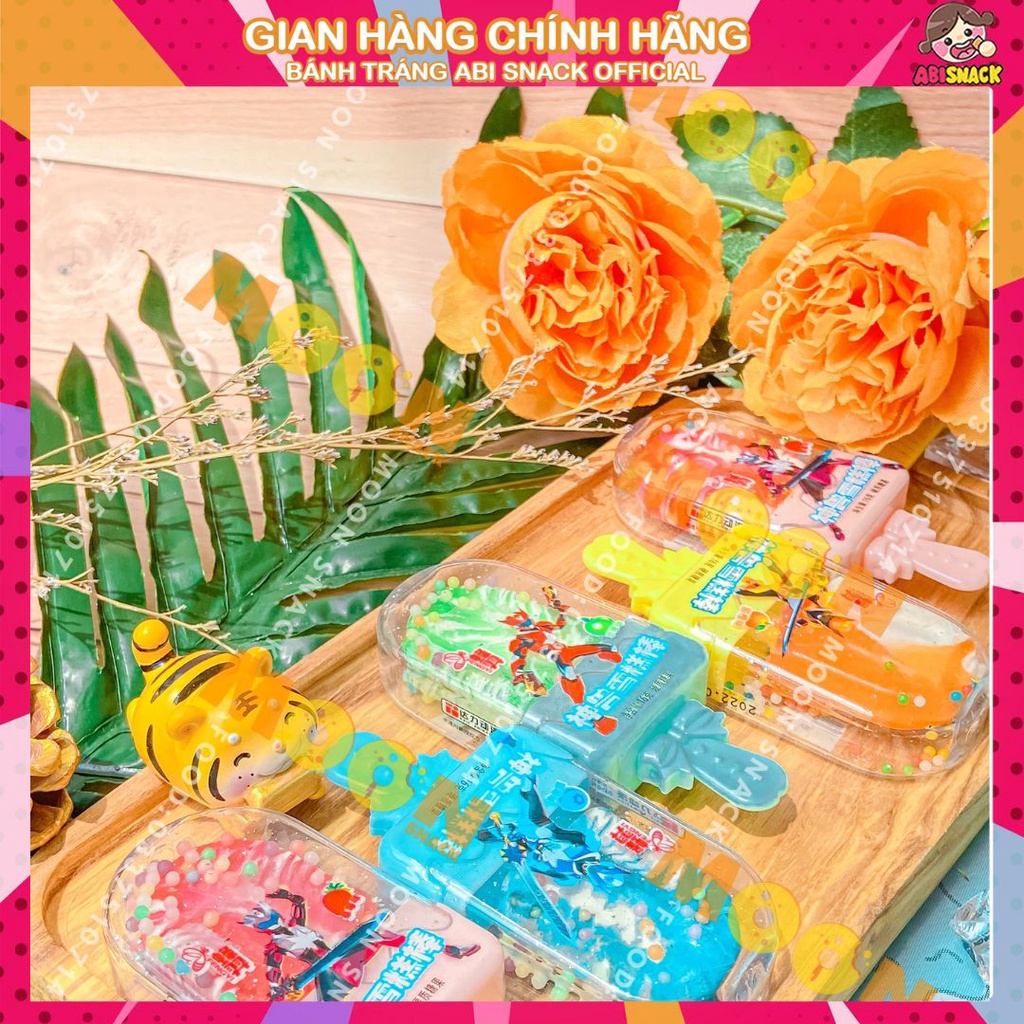 kẹo mút hình que kem phủ cốm đường sắc màu dễ thương hiệu Risen 1 cây 16g