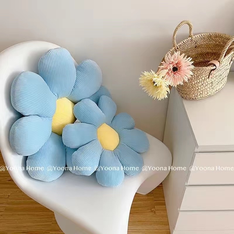 Gối bông hoa decor dễ thương