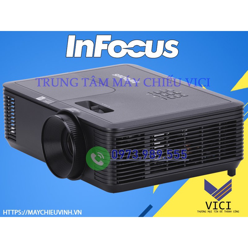 Máy Chiếu Đa Năng Infocus P130. Máy Chiếu Mới Bảo Hành Chính Hãng, Cường Độ Sáng Cao, Độ Phân Giải SVGA