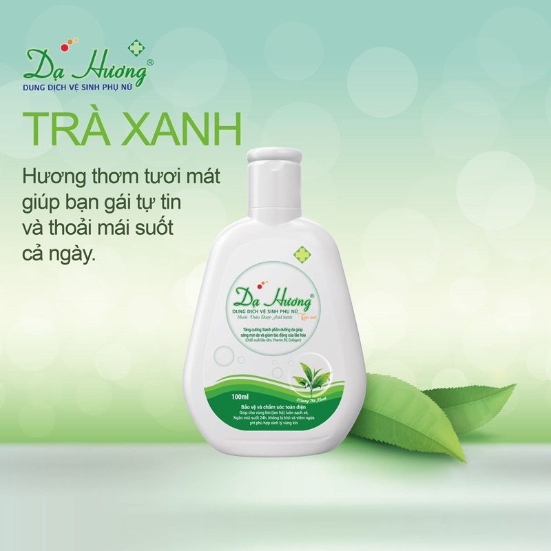 [100ml] Dung Dịch Vệ Sinh Phụ Nữ DẠ HƯƠNG TRÀ XANH