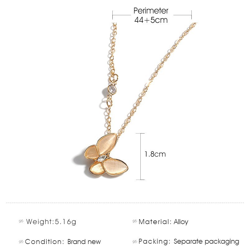 Dây chuyền mặt bươm bướm phong cách Hàn Quốc thời trang cho nữ Fashion jewelry women necklace