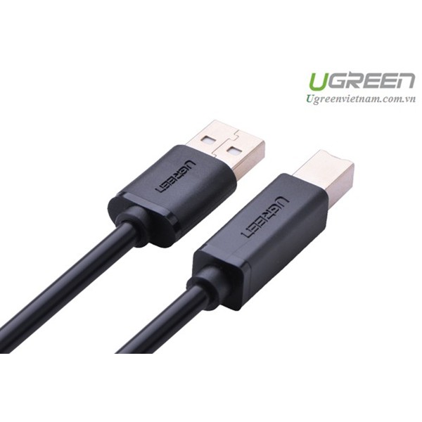 Cáp USB 2.0 máy in 1,5m Ugreen 10350 đầu cáp mạ vàng chính hãng