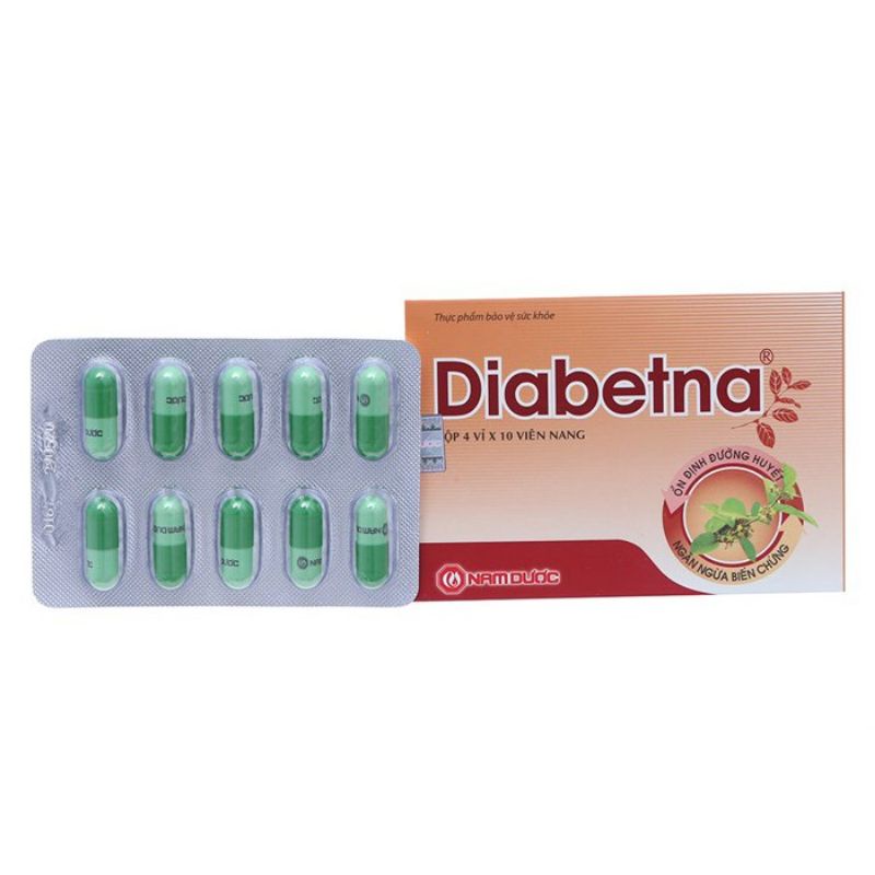 DIABETNA hộp 40 viên hỗ trợ hạ và ổn định đường huyết Nam Dược