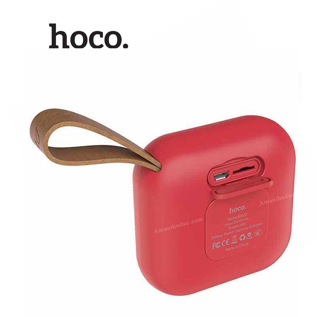 Loa Bluetooth Hoco BS22 pin 500mAh chống nước tiêu chuẩn IP4X hỗ trợ thẻ TF