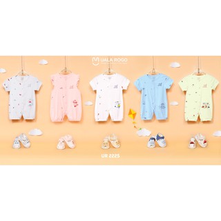 UR2225 Body cộc tay cài giữa họa tiết giao thông Uala rogo vải petit