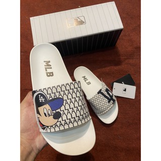 Dép m.l.b disney trắng nam nữ