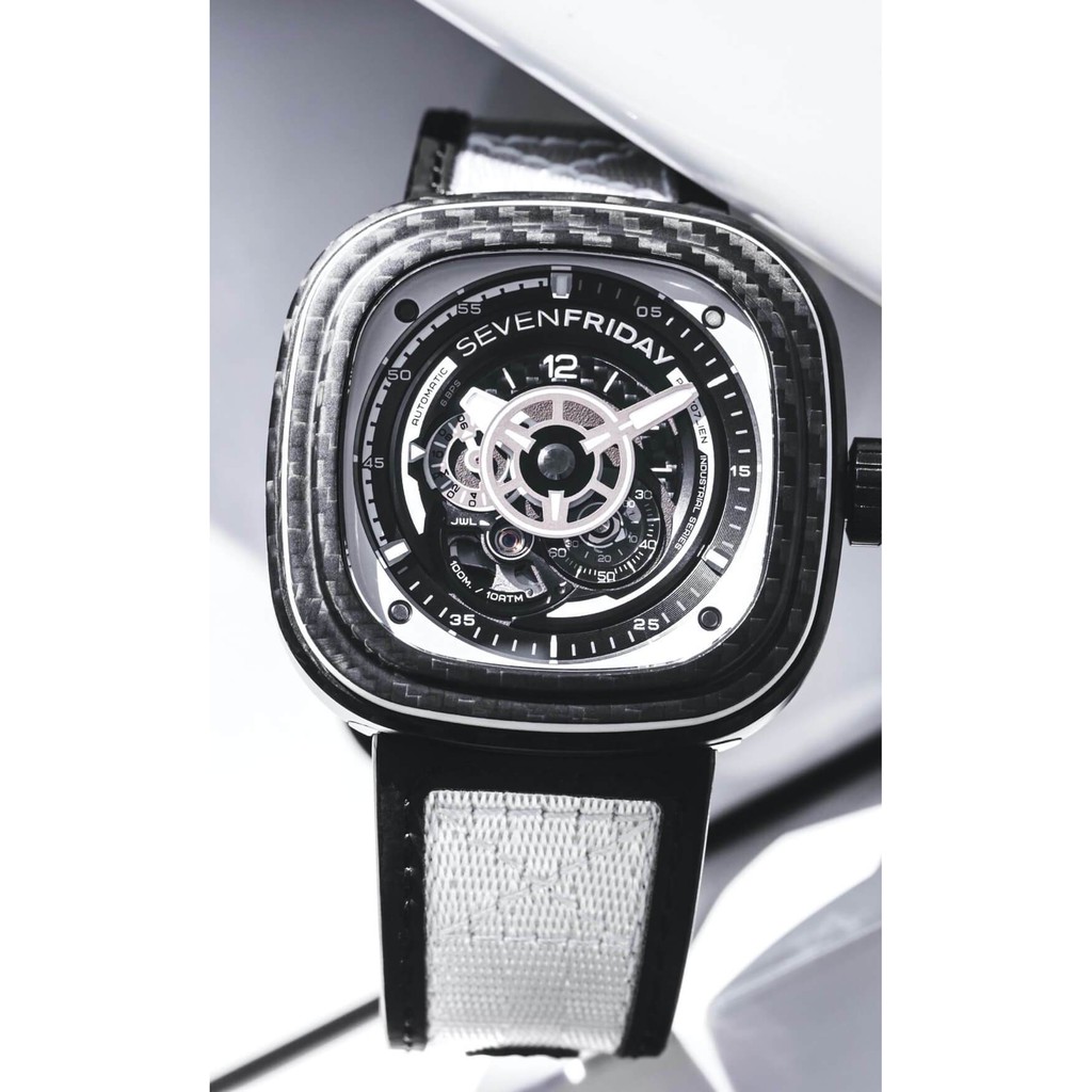 ĐỒNG HỒ NAM SEVENFRIDAY P3C/07 "WHITE CARBON" - FULLBOX HÃNG