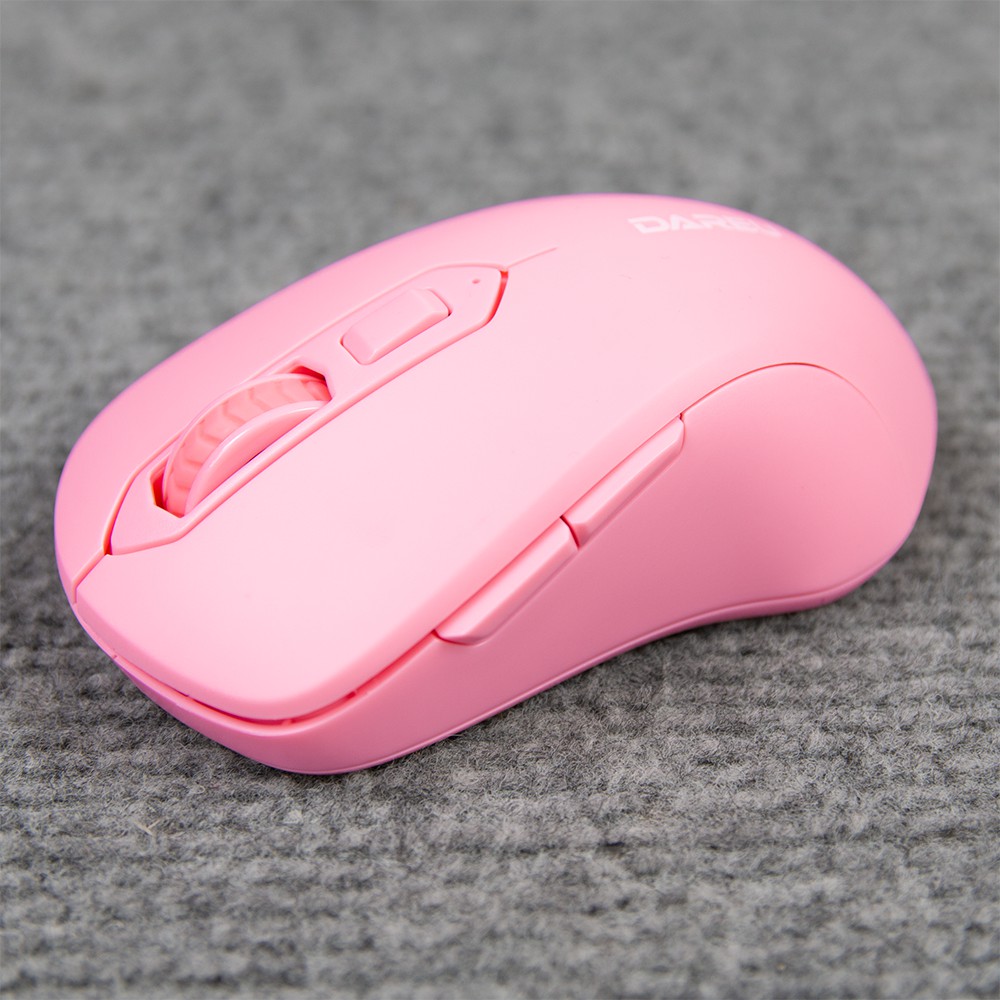 (Hàng Chính Hãng) Chuột Không Dây DAREU LM115G Pink (Màu Hồng) - Bảo hành 24 tháng