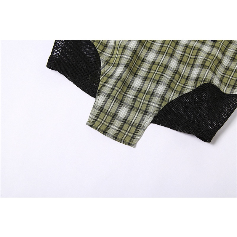 Áo Tank Top Sát Nách Kẻ Sọc Ca Rô Kiểu Đường Phố Cá Tính Cho Nữ