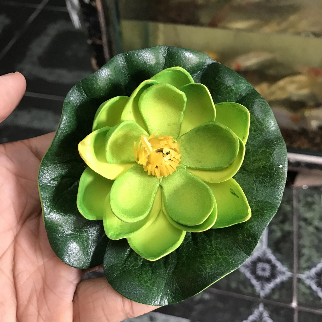 SEN GIẢ TRANG TRÍ HỒ CÁ NON BỘ ĐƯỜNG KÍNH 11CM