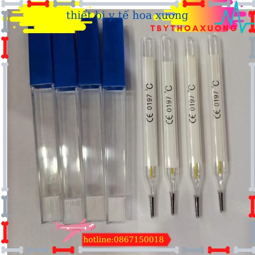 Nhiệt Kế Thủy Ngân - Nhiệt Kế Kẹp Nách Thủy Ngân