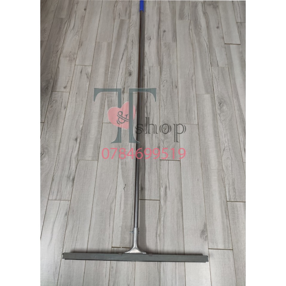 Cây Gạt Đẩy Nước Sàn Nhà Thép Không Gỉ Homeinno Lưỡi Cao Su 50/60/80cm