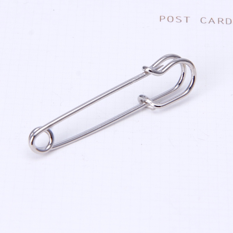 Set 10 kim băng bằng thép không gỉ màu bạc cỡ lớn bền chắc tiện dụng cho may vá DIY