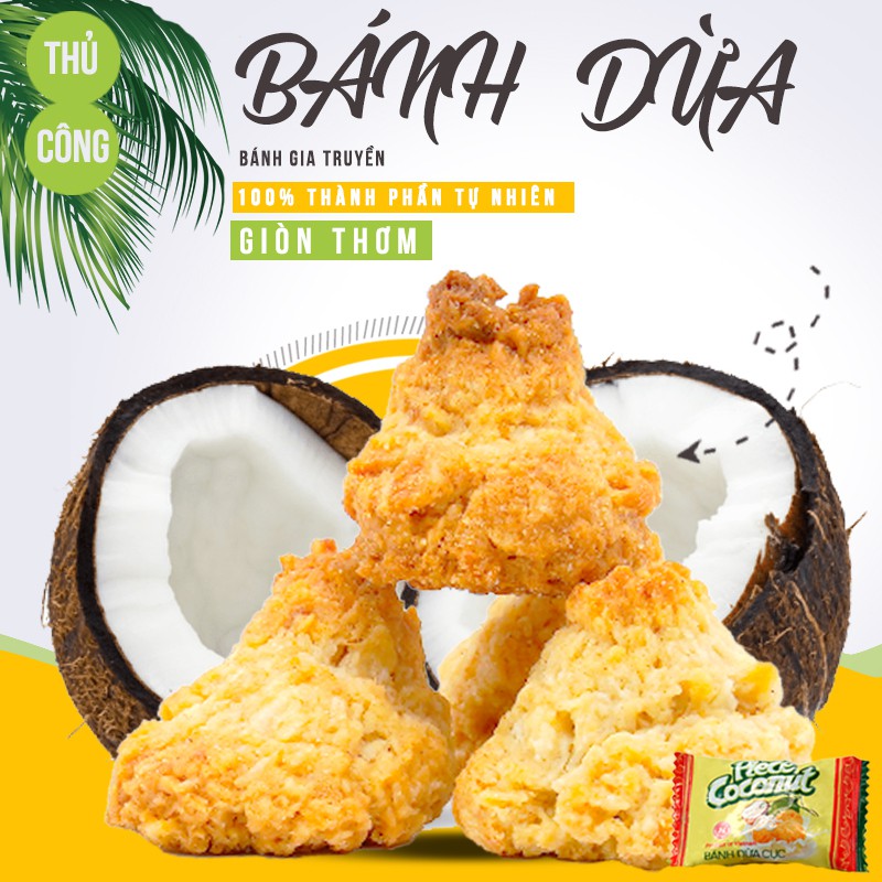 Bánh Dừa Nướng - Hưng Long - Sợi Dừa Tươi Nướng
