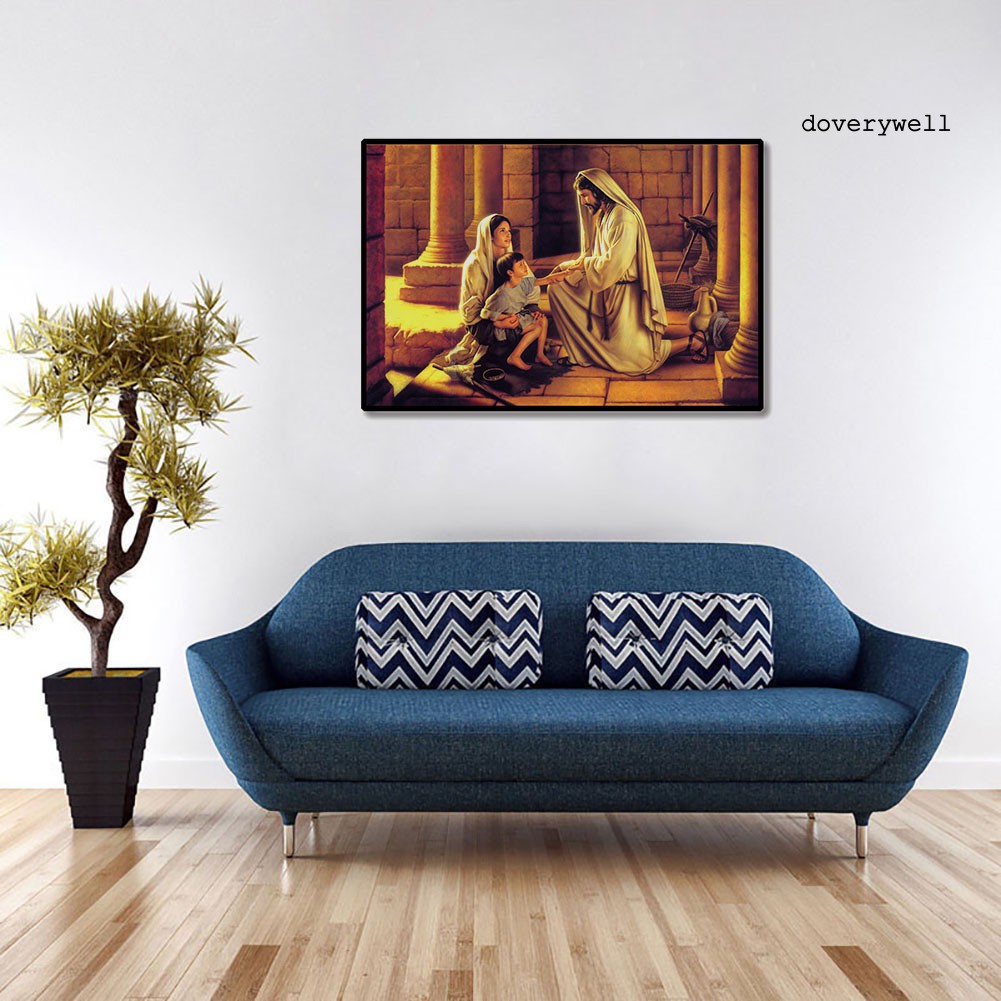 Tranh Canvas Treo Tường Trang Trí Hình Chúa Jesus