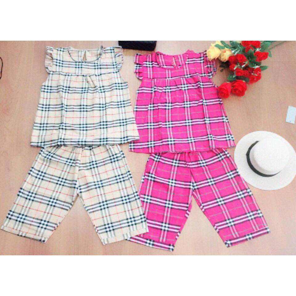 [ xả kho ] HS Bộ mặc nhà kẻ tay bèo