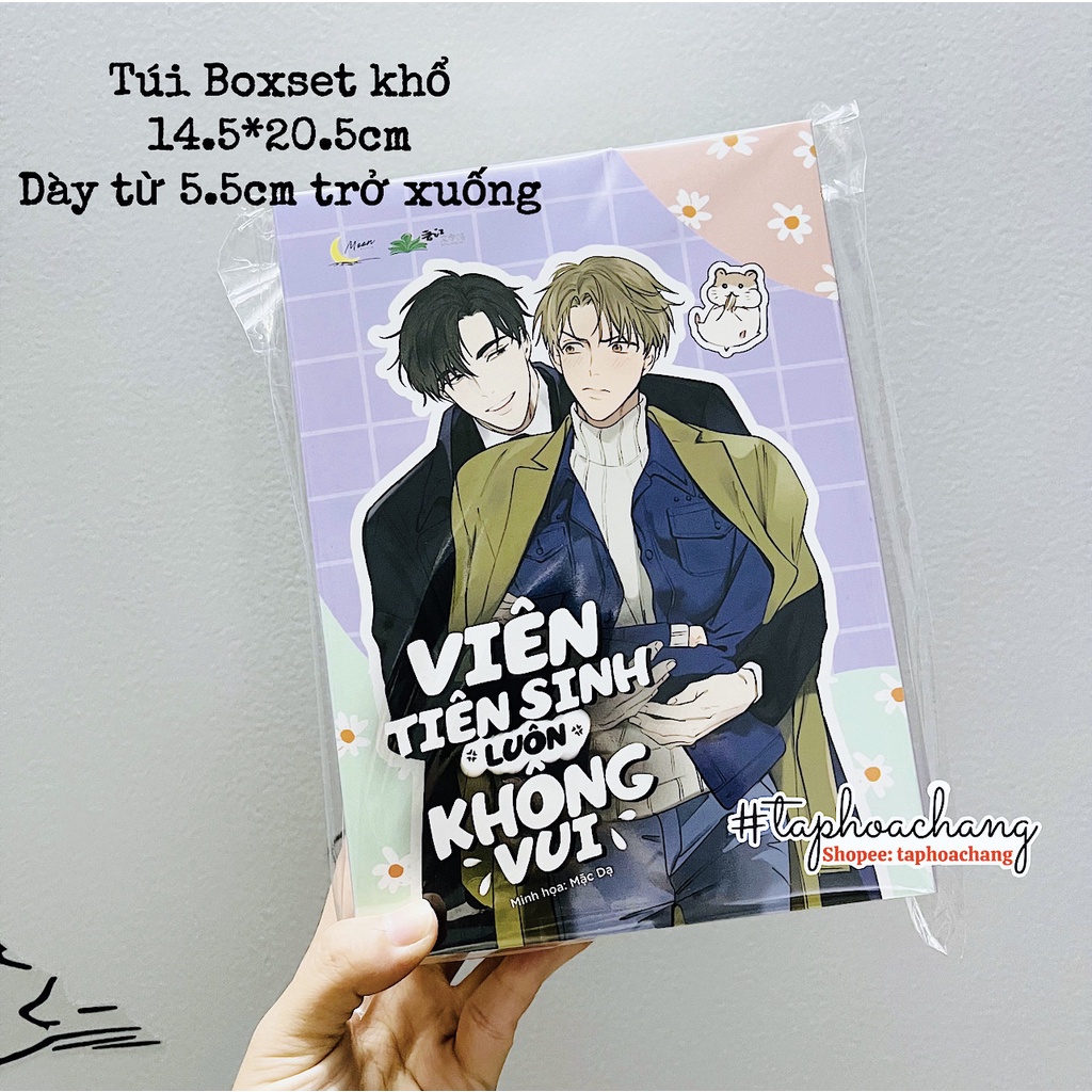Túi bọc Boxset khổ 14.5*20.5cm - Túi dán bảo quản Boxset chống bụi