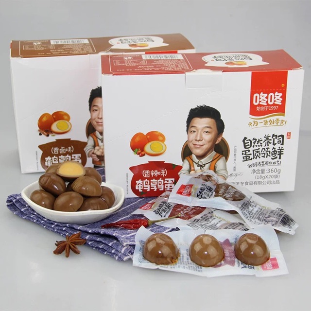 Combo 6 trứng cút muối nguyên quả ướp xì dầu