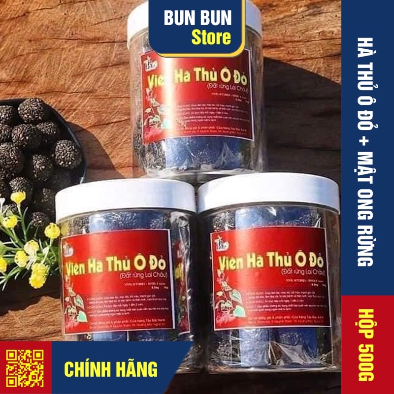 Viên hà thủ ô mật ong rừng, bao vừng đen – 100% Nguyên chất – Đảm bảo chứng nhận Vệ sinh ATTP