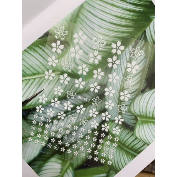sticker hoa, quả, trái tim- sticker nail dán móng