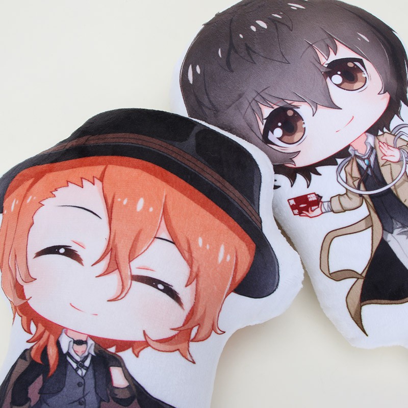 Thú Nhồi Bông Hình Nhân Vật Nakahara Chuuya Osamu Dazai Trong Anime Bungo Stray Dogs  Plush Stuffed Cushion Pillow