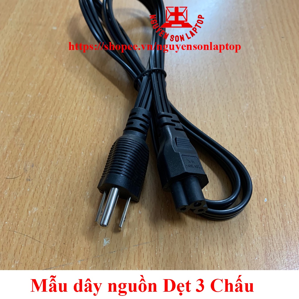 Dây nguồn sạc Laptop Dell - màu Đen