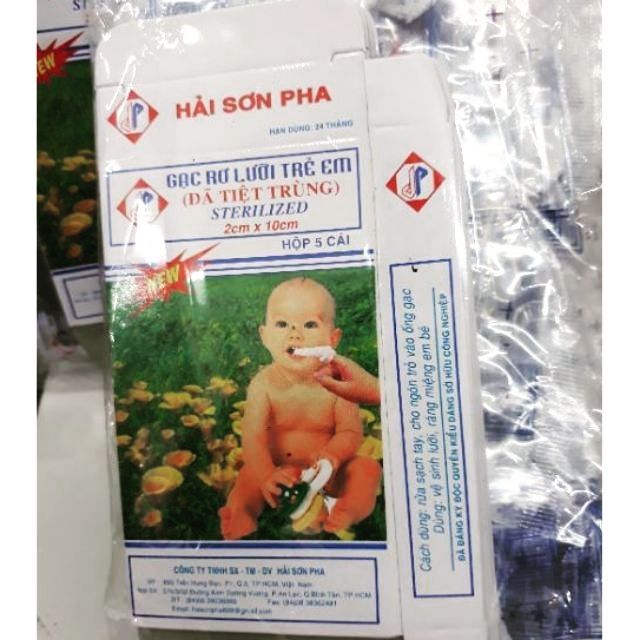 Gạc rơ lưỡi Hải sơn pha trẻ em