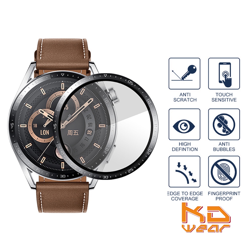 HUAWEI WATCH GT3 - Miếng dán màn hình full viền 3D