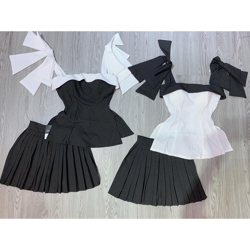 Set Xếp Ly Nơ Vai Cao Cấp H33 - Hình Thật Sp - Có Cúp sẵn | BigBuy360 - bigbuy360.vn