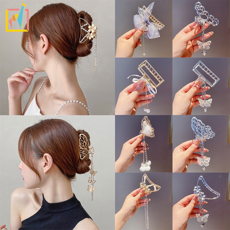 Kẹp tóc hợp kim thiết kế đục lỗ đơn giản thời trang cho nữ