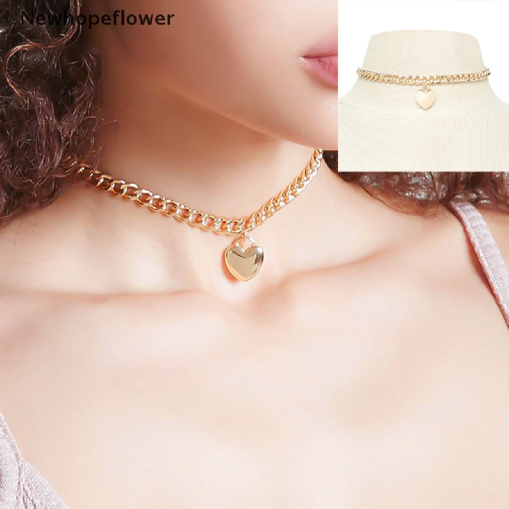 Vòng Cổ choker Mặt Ổ Khóa Trái Tim Dễ Thương Phong Cách Punk