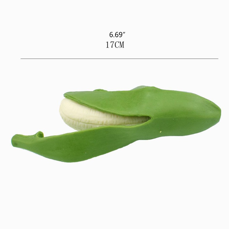 Onsale Quả Chuối Đồ Chơi Bằng Da Mềm Màu Xanh Lá Cây Dành Cho Trẻ Em