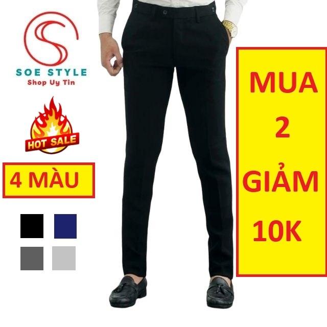 Quần tây nam SOE Style vải nhập khẩu không nhăn,xù,không ra màu,thoáng mát thấm hút mồ hôi tốt-Mã QT01