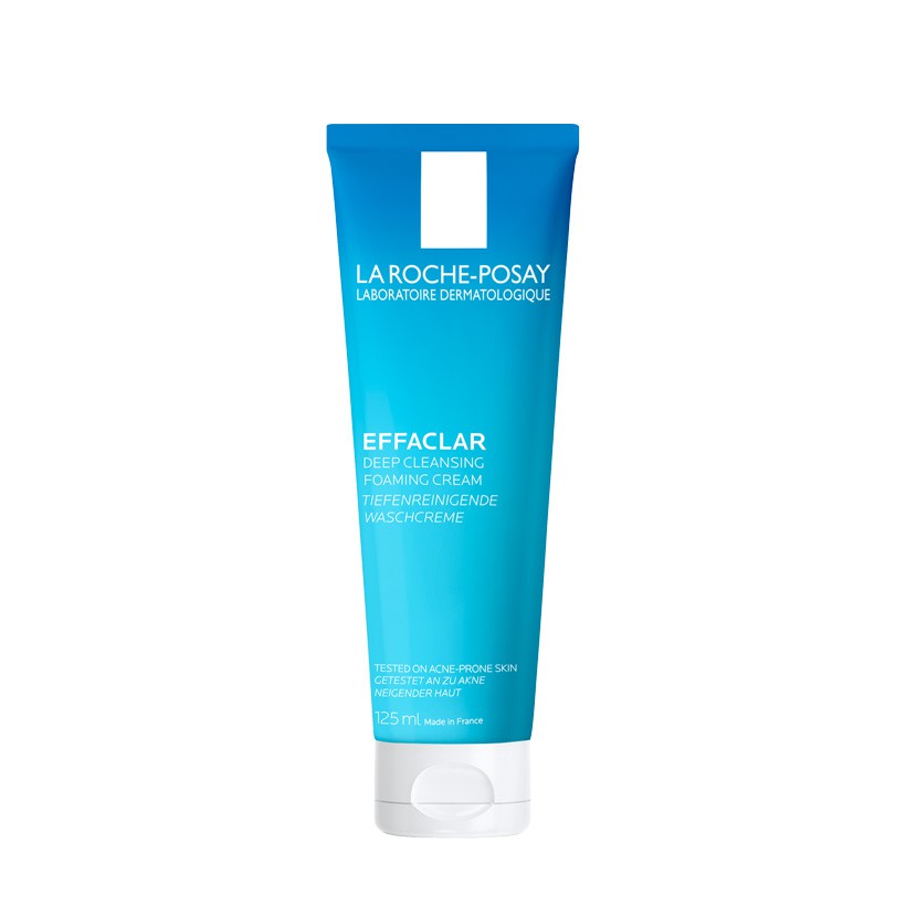 La Roche Posay- Sữa Rửa Mặt Tạo Bọt Làm Sạch Giúp Làm Sạch Sâu Và Se Khít Lỗ Chân Lông Không Gây Khô Da Effaclar 125ml