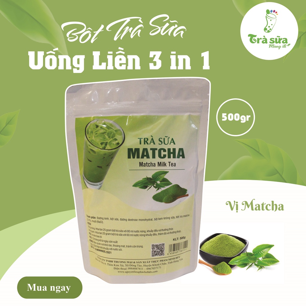 Bột Trà Sữa Uống Liền BKB 500gr/Túi-  giá rẻ nhất thị trường