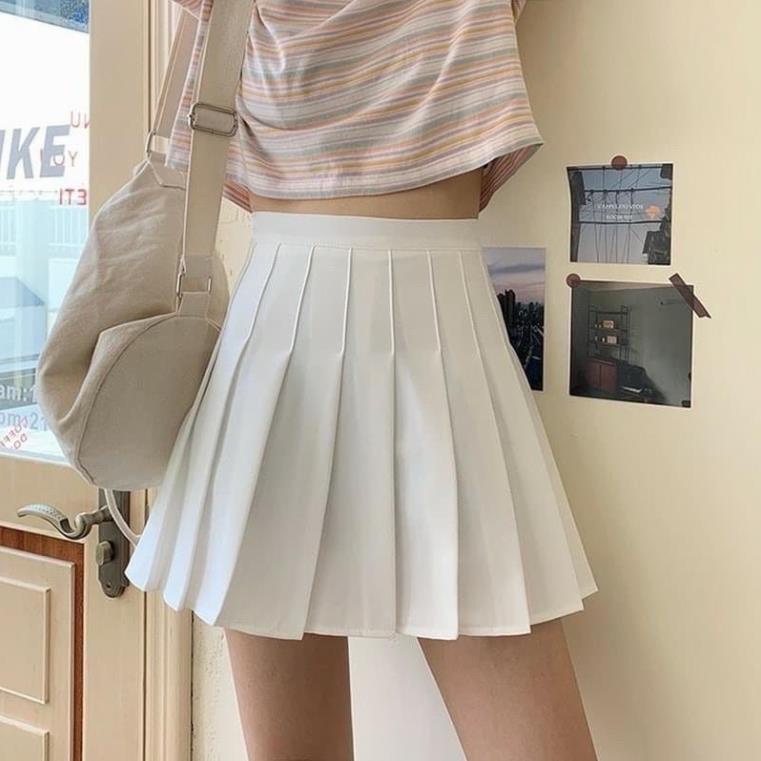 Chân váy xếp ly ngắn phong cách Hàn , Chân váy tennis xếp ly lưng cao [Váy tennis chân váy xếp ly] | BigBuy360 - bigbuy360.vn